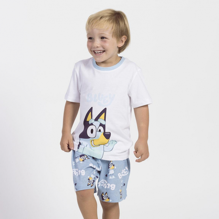 Pijama maneca scurta din bumbac, Bluey [4]