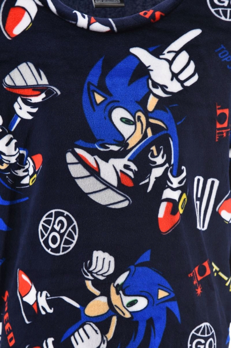 Pijama din velur, 2 piese, maneca lunga Sonic [2]
