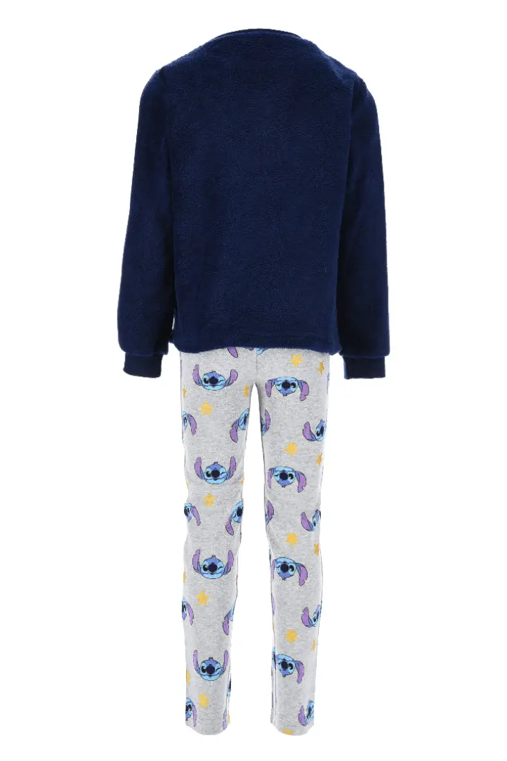 Pijama pentru copii coral fleece cu maneca lunga Lilo & Stitch [2]