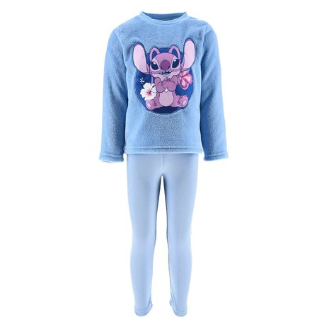 Pijama coral fleece cu maneca lunga Stitch Angel [1]
