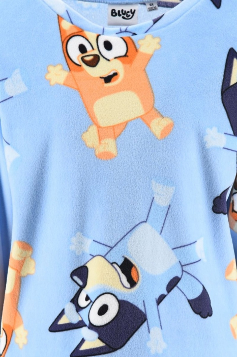 Pijama pentru copii din catifea, maneca lunga Bluey si Bingo [4]