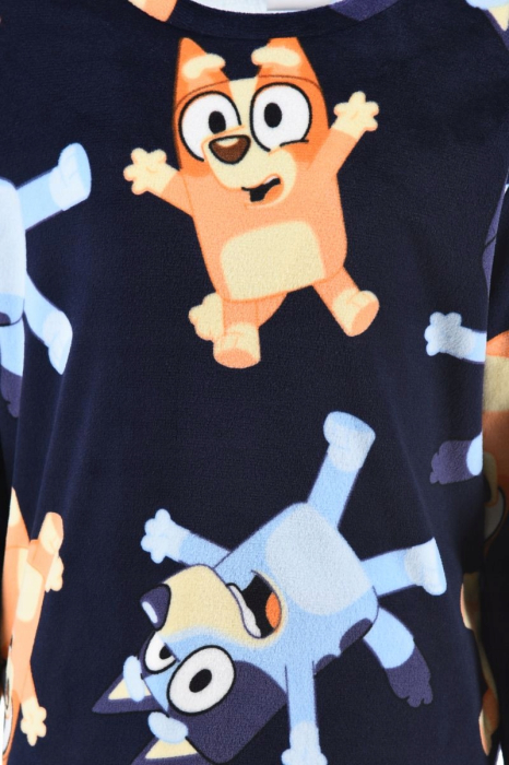 Pijama pentru copii din catifea, maneca lunga Bluey [2]
