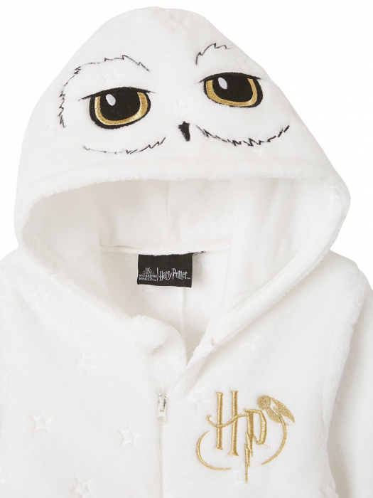 Pijama pentru fete tip Overall Harry Potter Bufnita, cocolino [4]