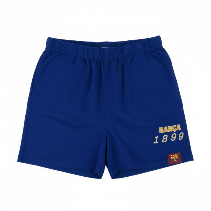 Pijama scurtă din bumbac FC Barcelona pentru adulți pentru copii [5]