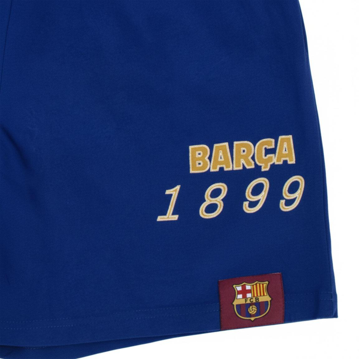 Pijama scurtă din bumbac FC Barcelona pentru adulți pentru copii [4]