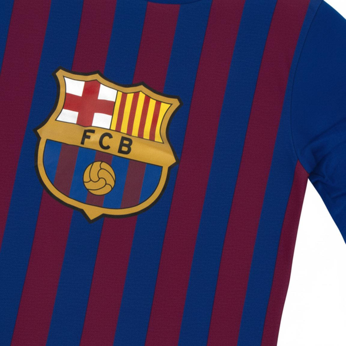 Pijama scurtă din bumbac FC Barcelona pentru adulți pentru copii [3]