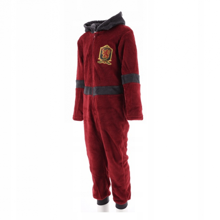 Pijama tip Overall Harry Potter, cocolino, visiniu [2]