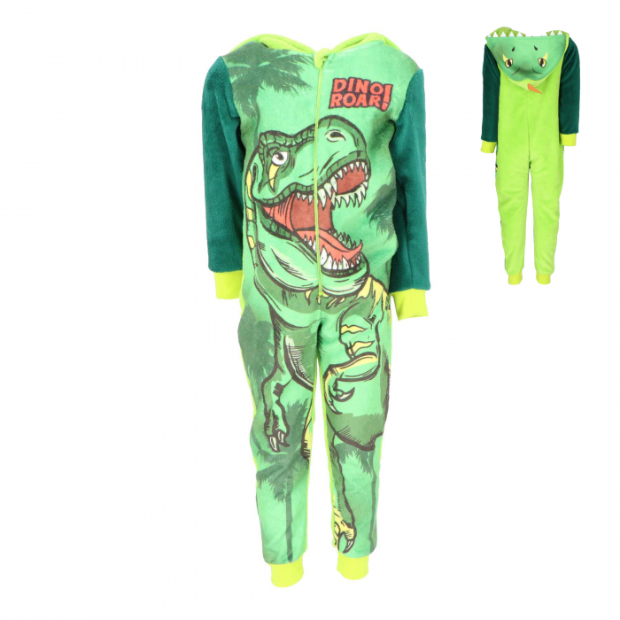 Pijama tip Overall pufoasa Dinozaur [3]
