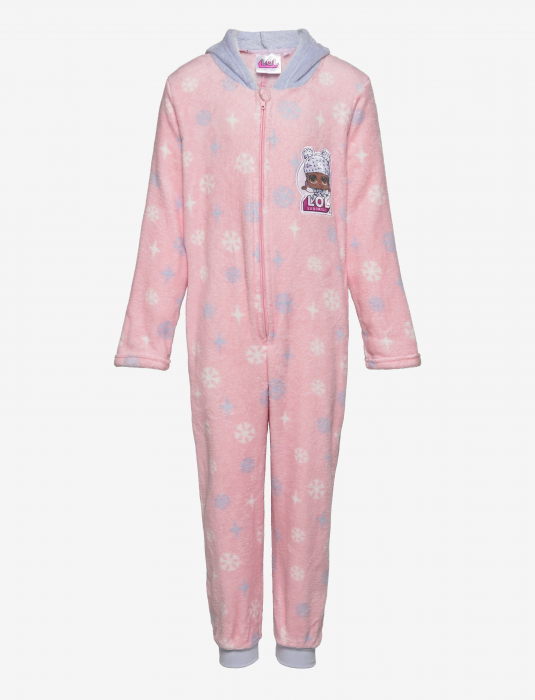 Pijama tip Overall pufoasa LOL SURPRISE, roz [3]