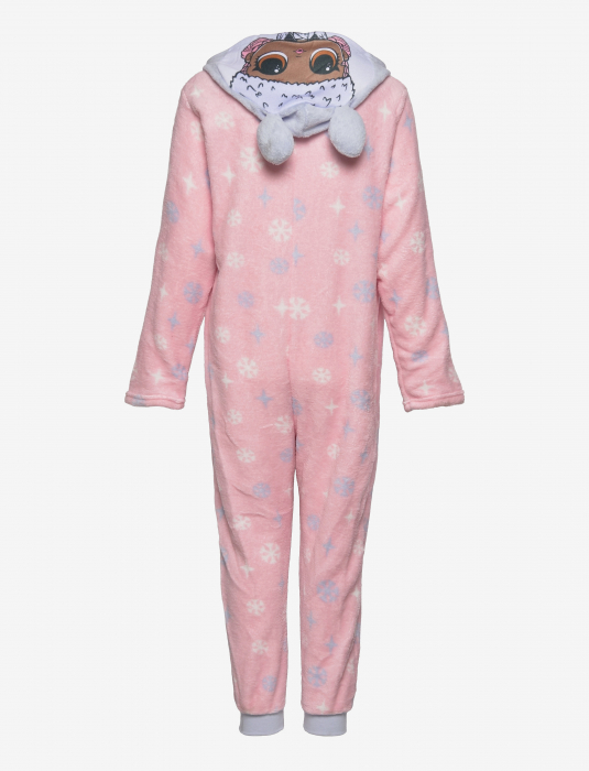 Pijama tip Overall pufoasa LOL SURPRISE, roz [4]