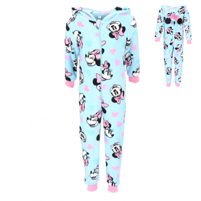 Pijama tip Overall pufoasa Minnie Mouse Disney [3]