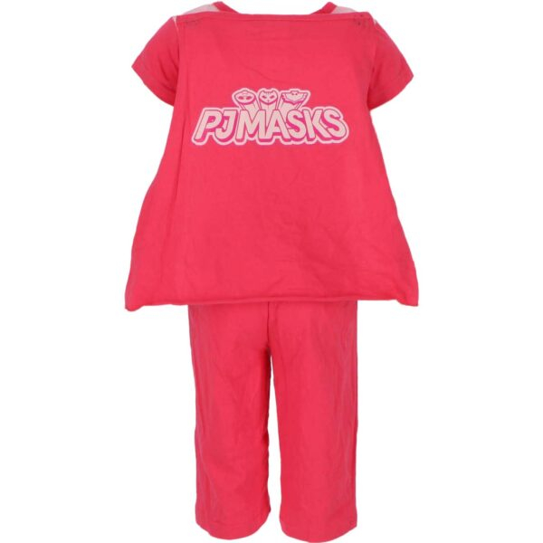 Set fete cu tricou maneca scurta, pantaloni scurti si mantie, PJ Masks [3]