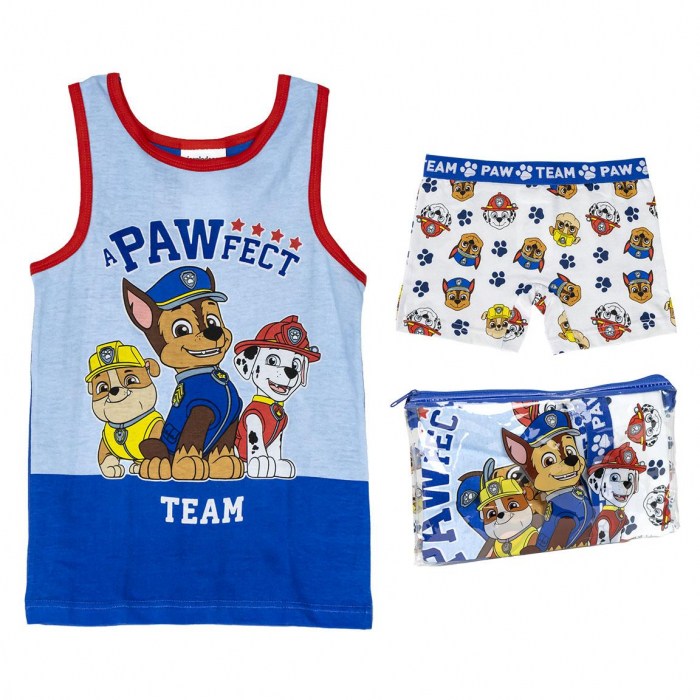 Pijama universala cu maieu din bumbac, Paw Patrol Team [1]