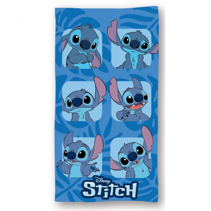 Prosop de plaja din microfibra Disney Stitch, 140x70 cm [1]