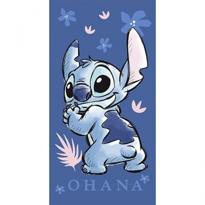 Prosop de plaja din microfibra Disney Stitch Ohana, 140x70 cm [1]