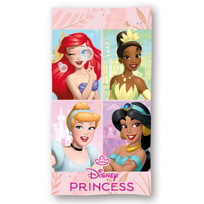 Prosop de plaja microfibra Printesele Disney, 140x70 cm [1]