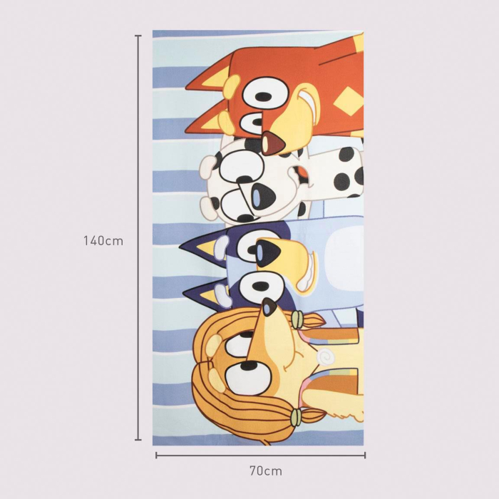 Prosop de plaja poliester Bluey Family 70x140 cm [4]