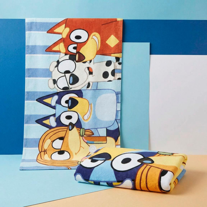 Prosop de plaja poliester Bluey Family 70x140 cm [5]