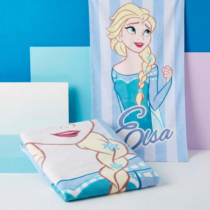Prosop de plaja poliester, Frozen Disney Elsa 140x70 cm [5]