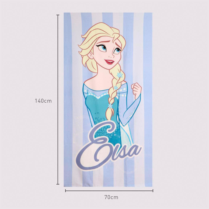 Prosop de plaja poliester, Frozen Disney Elsa 140x70 cm [4]
