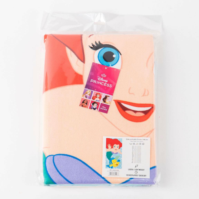 Prosop de plaja poliester, Printesele Disney Ariel 140x70 cm [7]