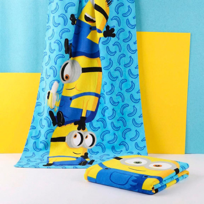 Prosop de plaja poliester, Minions 140x70 cm [5]