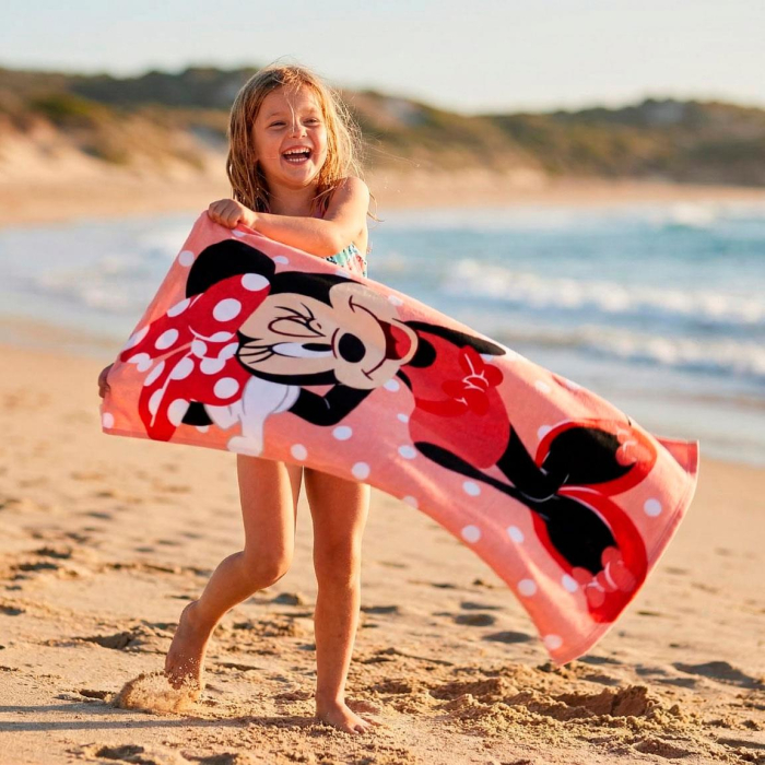 Prosop de plaja poliester, Minnie Mouse 140x70 cm [6]
