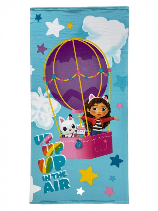 Prosop din microfibra Gabby's Dollhouse Up in the Air,140x70cm [1]