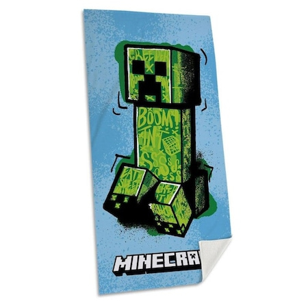 Prosop din bumbac Minecraft Creeper, 140x70cm [1]