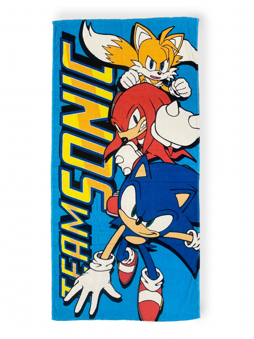 Prosop din bumbac Sonic Team, 140x70cm [1]