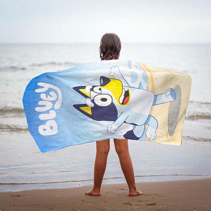 Prosop din poliester Bluey running, 140x70cm [6]
