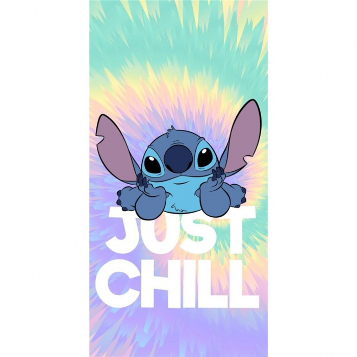 Prosop din poliester Lilo & Stitch Just Chill, fast dry, 140x70cm [1]