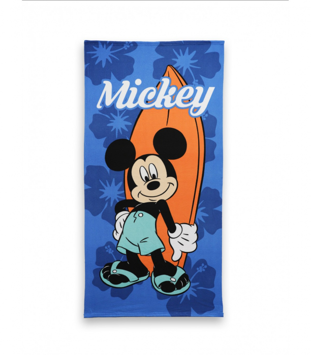 Prosop din poliester Mickey Mouse Surf, 140x70cm [1]