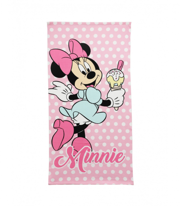 Prosop din poliester Minnie Mouse Icecream, 140x70cm [1]