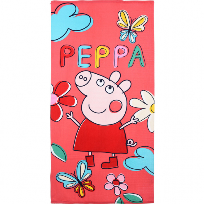 Prosop din poliester Peppa Pig Butterfly, 140x70cm [1]