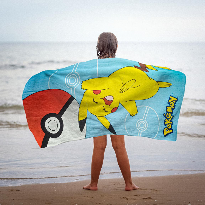 Prosop din poliester Pok├⌐mon and the Ball, 140x70cm [6]