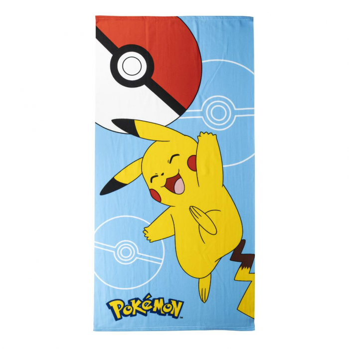 Prosop din poliester Pok├⌐mon and the Ball, 140x70cm [1]
