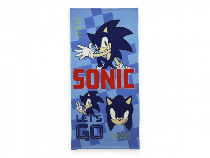 Prosop din poliester Sonic Let's go, 140x70cm [1]