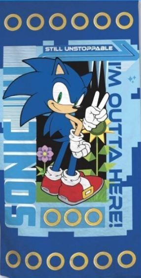 Prosop din poliester Sonic Unstoppable, 140x70cm [1]