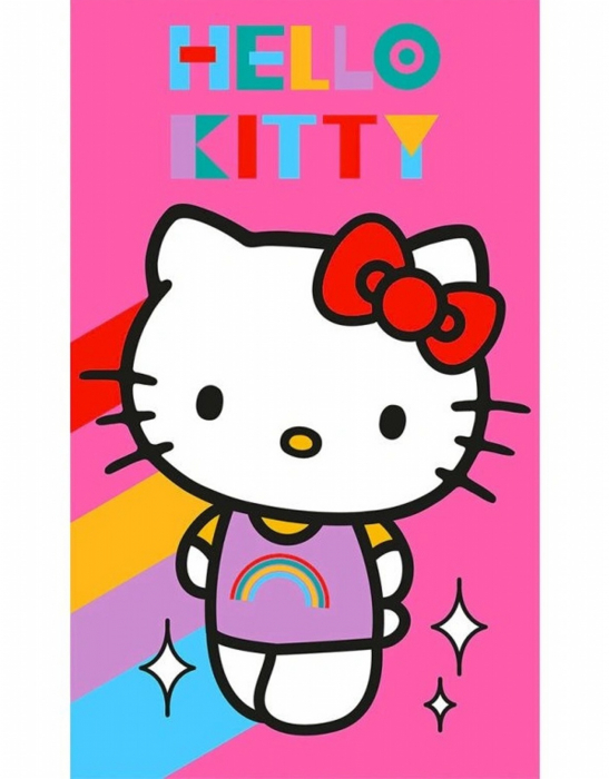 Prosop maini din bumbac Hello Kitty Rainbow 30x50 cm [1]