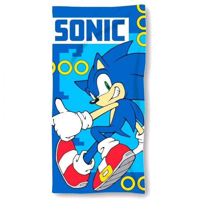 Prosop plaja din microfibra Sega Sonic the Hedgehog, 140x70 cm [1]
