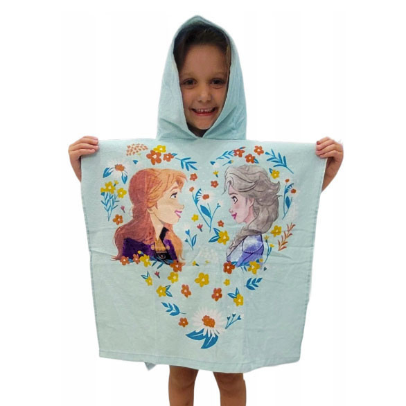 Prosop poncho bumbac, Frozen Disney Ice Magic , 60x120 cm [2]