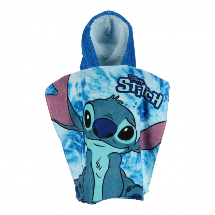 Prosop poncho bumbac, Lilo & Stitch 55x110 cm [1]
