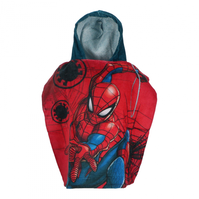 Prosop poncho bumbac Marvel Spiderman 110x55 cm [1]
