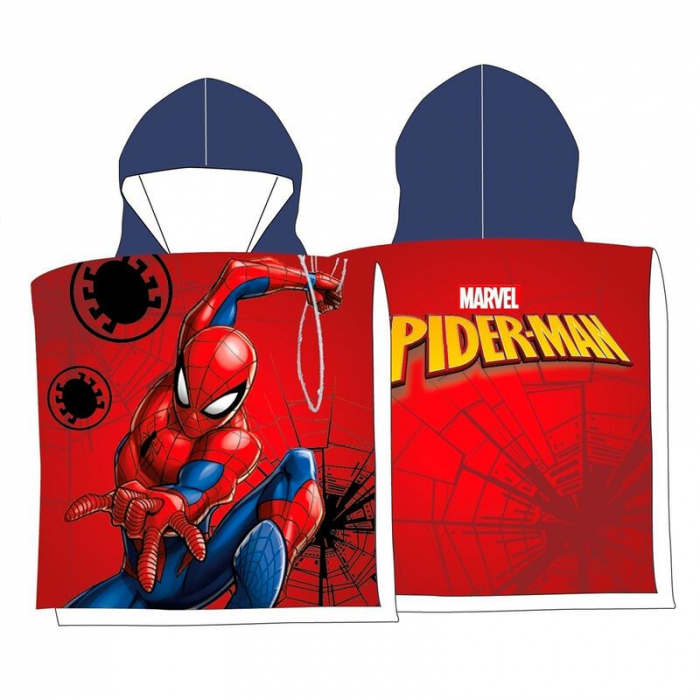 Prosop poncho bumbac Marvel Spiderman 110x55 cm [2]