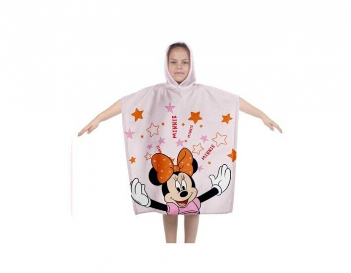Prosop poncho bumbac Minnie Mouse Stars 60x120 cm [2]