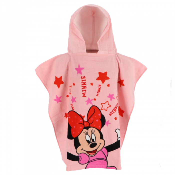 Prosop poncho bumbac Minnie Mouse Stars 60x120 cm [1]