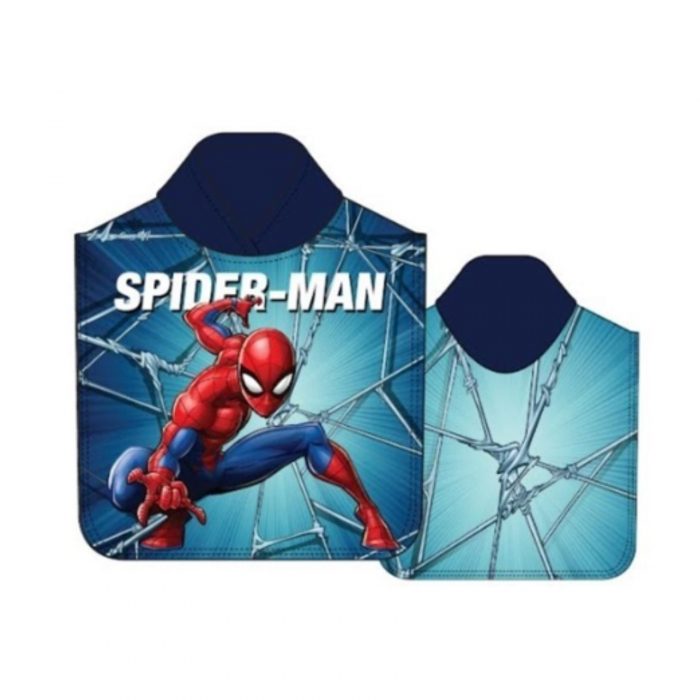 Prosop poncho bumbac Spiderman Action 50x100 cm [2]
