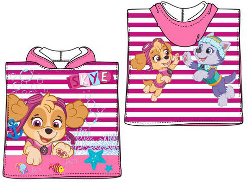 Prosop poncho cu gluga Paw Patrol, Skye [3]