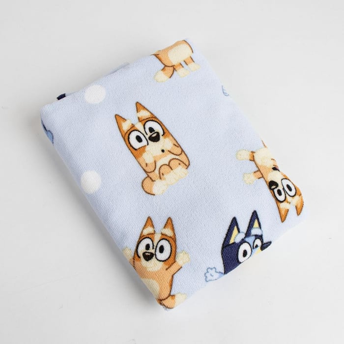 Prosop poncho poliester, Bluey si Bingo, 50x115 cm [3]